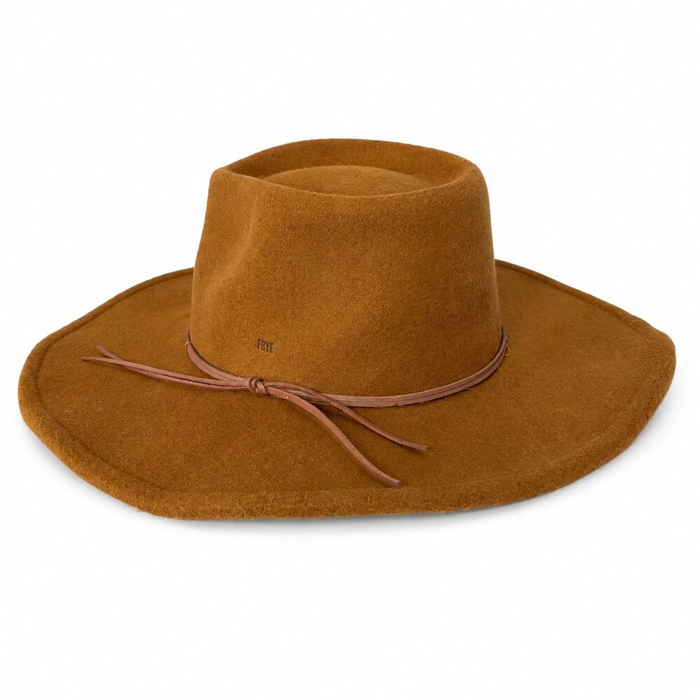 Frye Brown Wide Brim Rancher Western Hat OSFM 22.5" Circumference